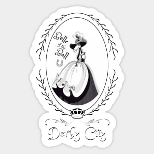 Derby City Collection: Belle of the Ball 4 (Red) Sticker